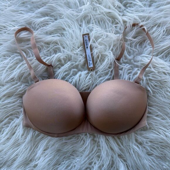 Skims Ultimate Push Up Strapless Bra Clay Size 34D - Picture 1 of 12